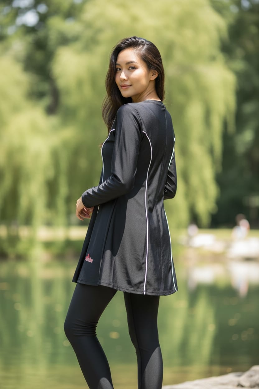 Women’s Modest Swimming Burkini – Full Coverage Muslim Swimwear
