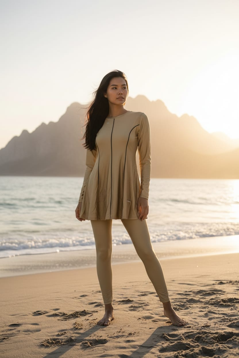 Women’s Modest Swimming Burkini – Full Coverage Muslim Swimwear