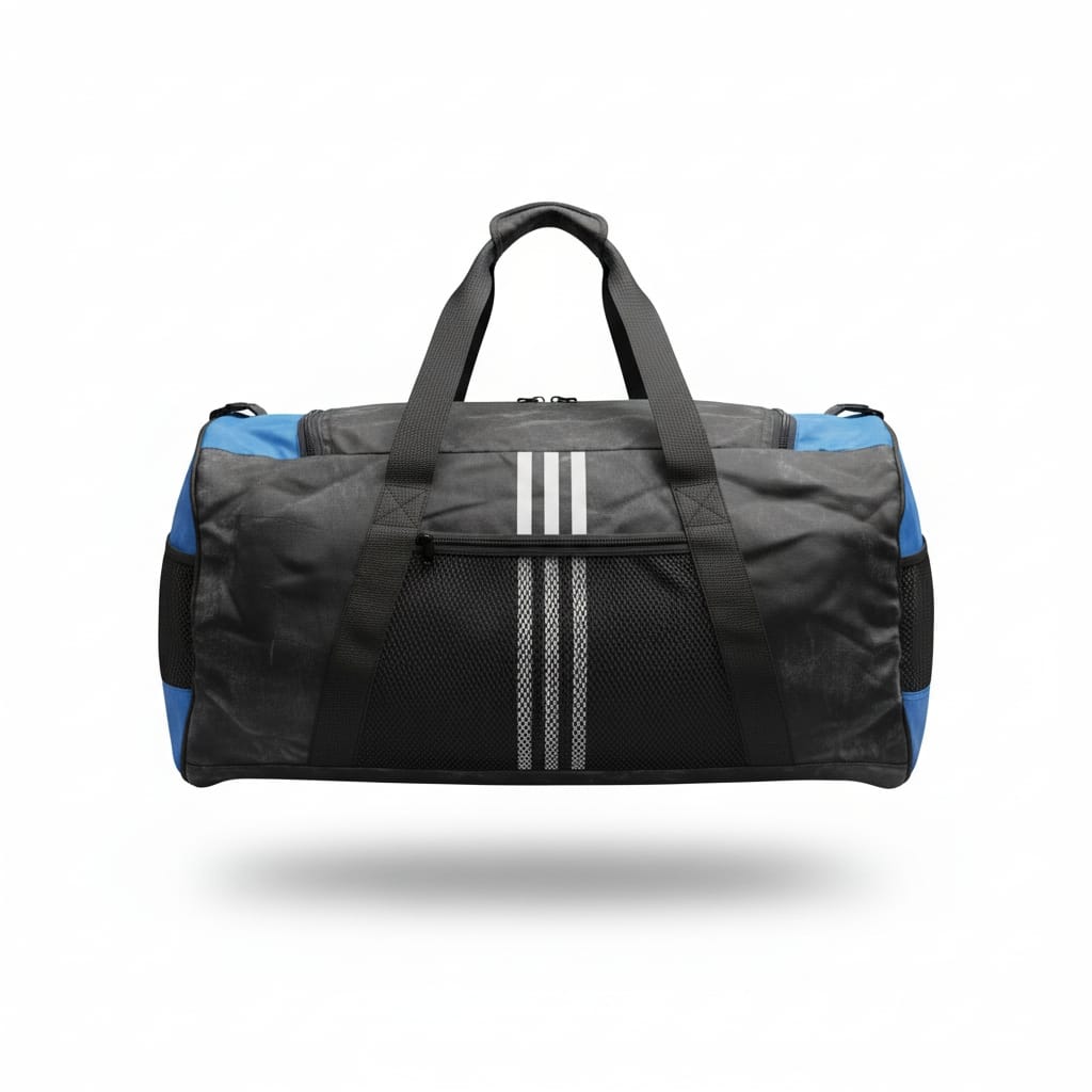 Adidas 4Athlts Duffel Bag Small in black and blue