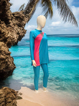 Women’s 3-Piece Modest Swimwear Set – UPF 50+ Sun Protection