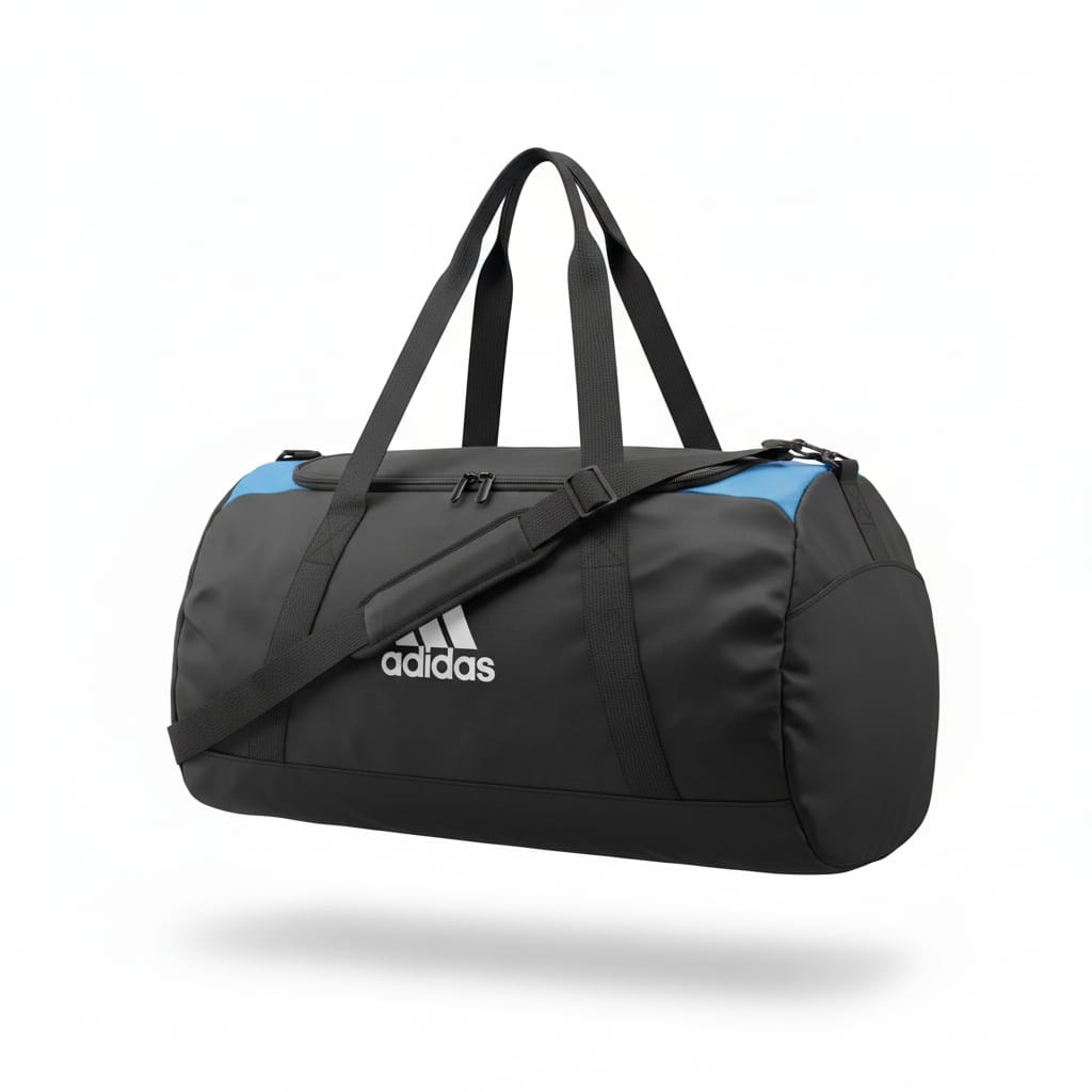Adidas 4Athlts Duffel Bag Small in black and blue