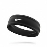 Nike Dri-FIT Fury Classic headband in black and white